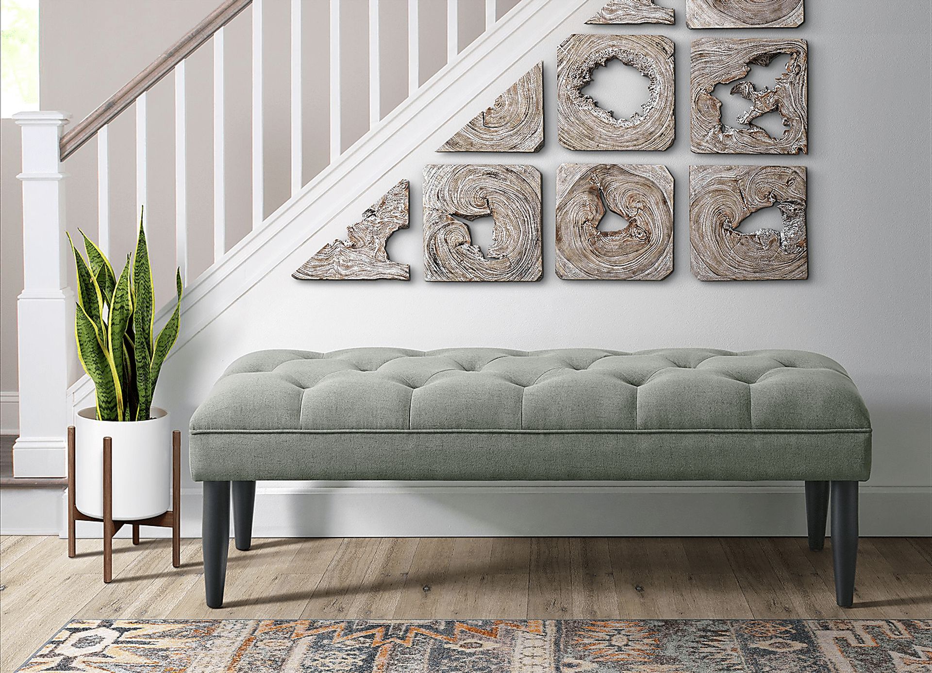 Taggart Charcoal Bench - Image 2