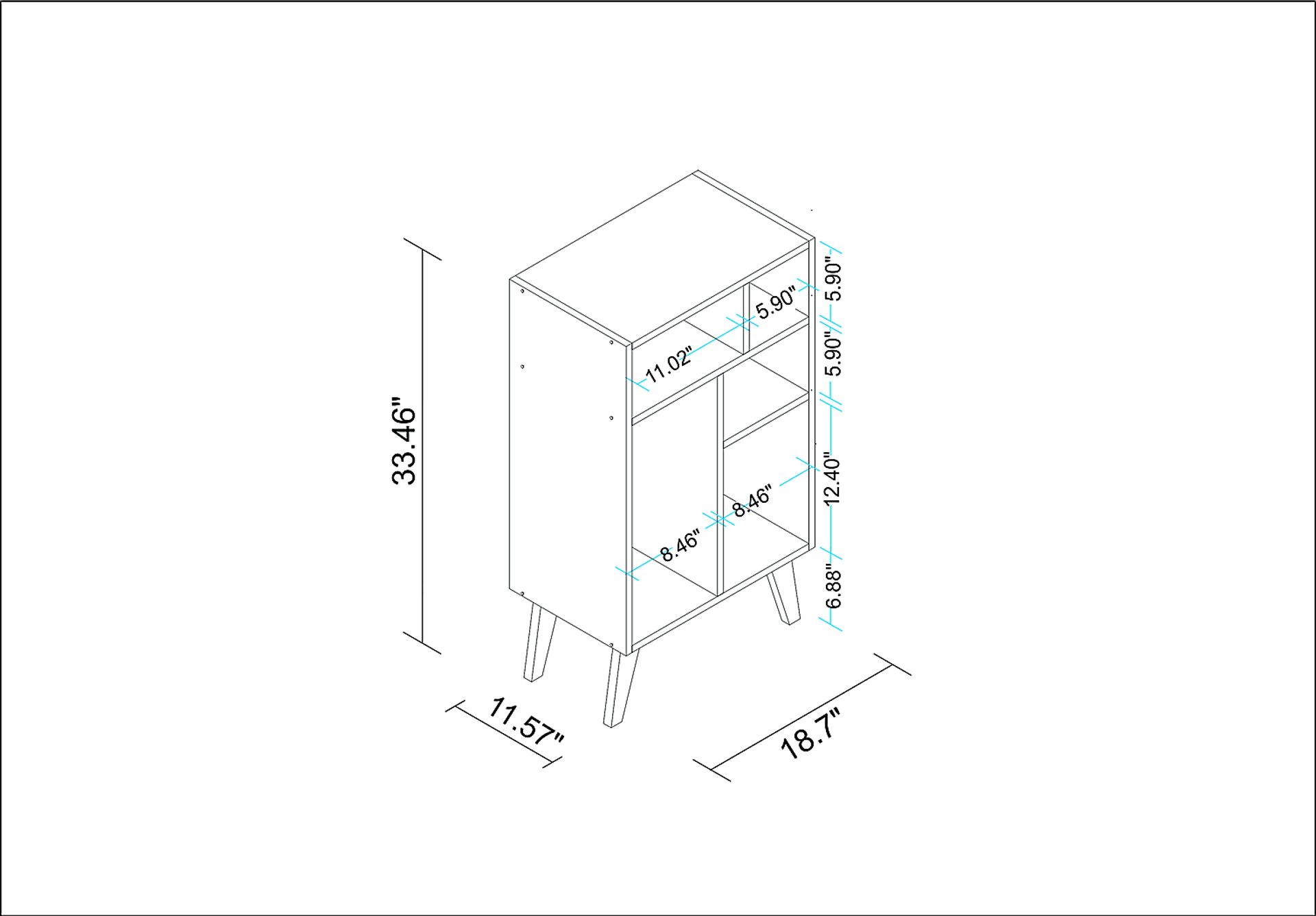 Tagus White Bookcase - Image 7