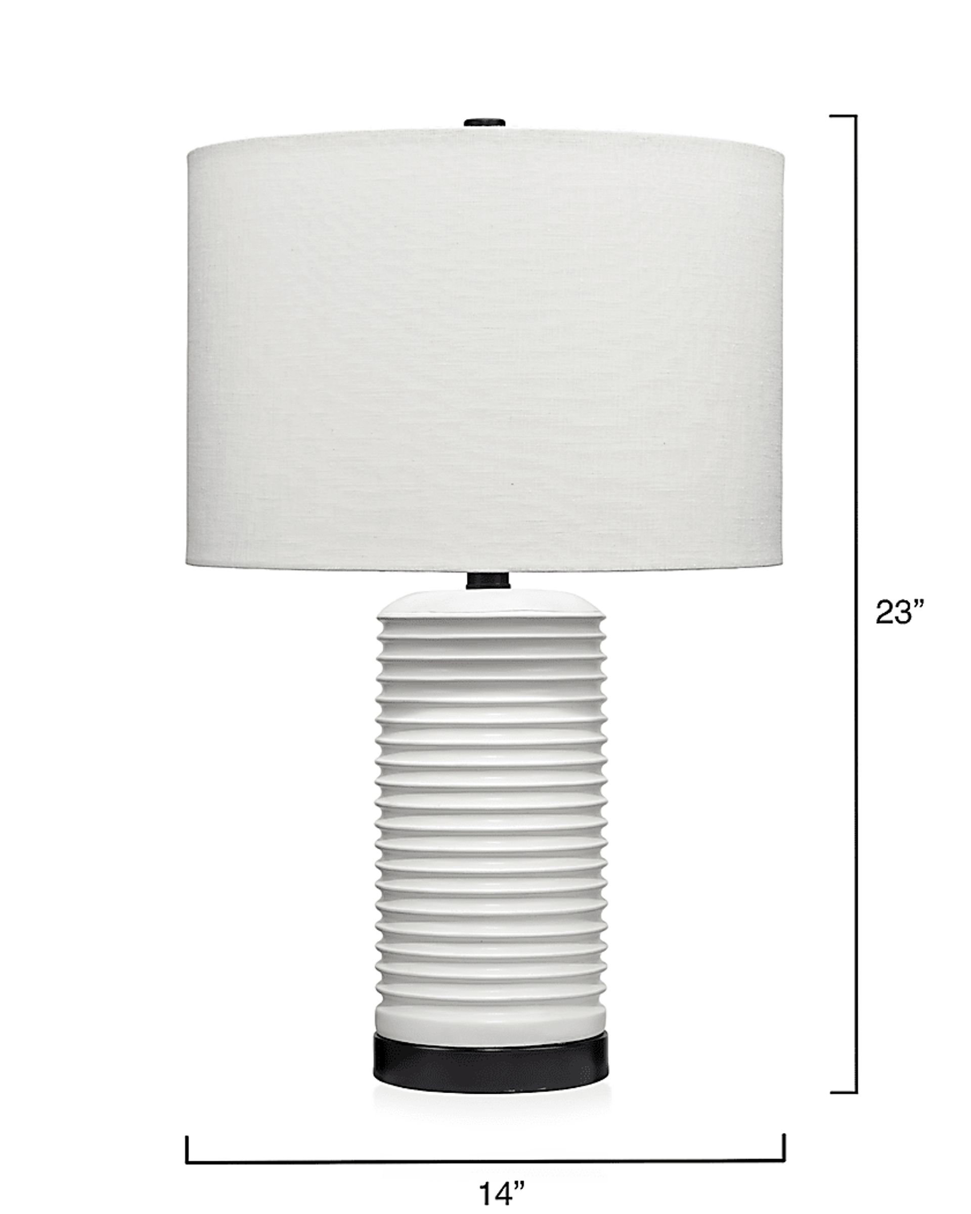 Tahiti Place White Lamp - Image 4