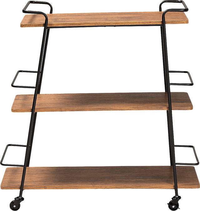 Tahyee Walnut Bar Cart - Thumbnail - Image 2