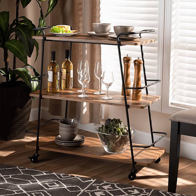 Tahyee Walnut Bar Cart - Thumbnail - Image 5