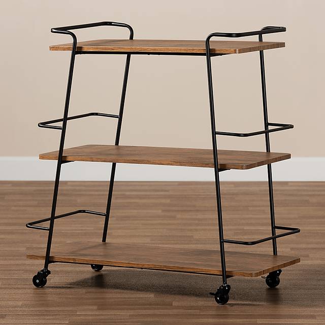 Tahyee Walnut Bar Cart - Thumbnail - Image 6