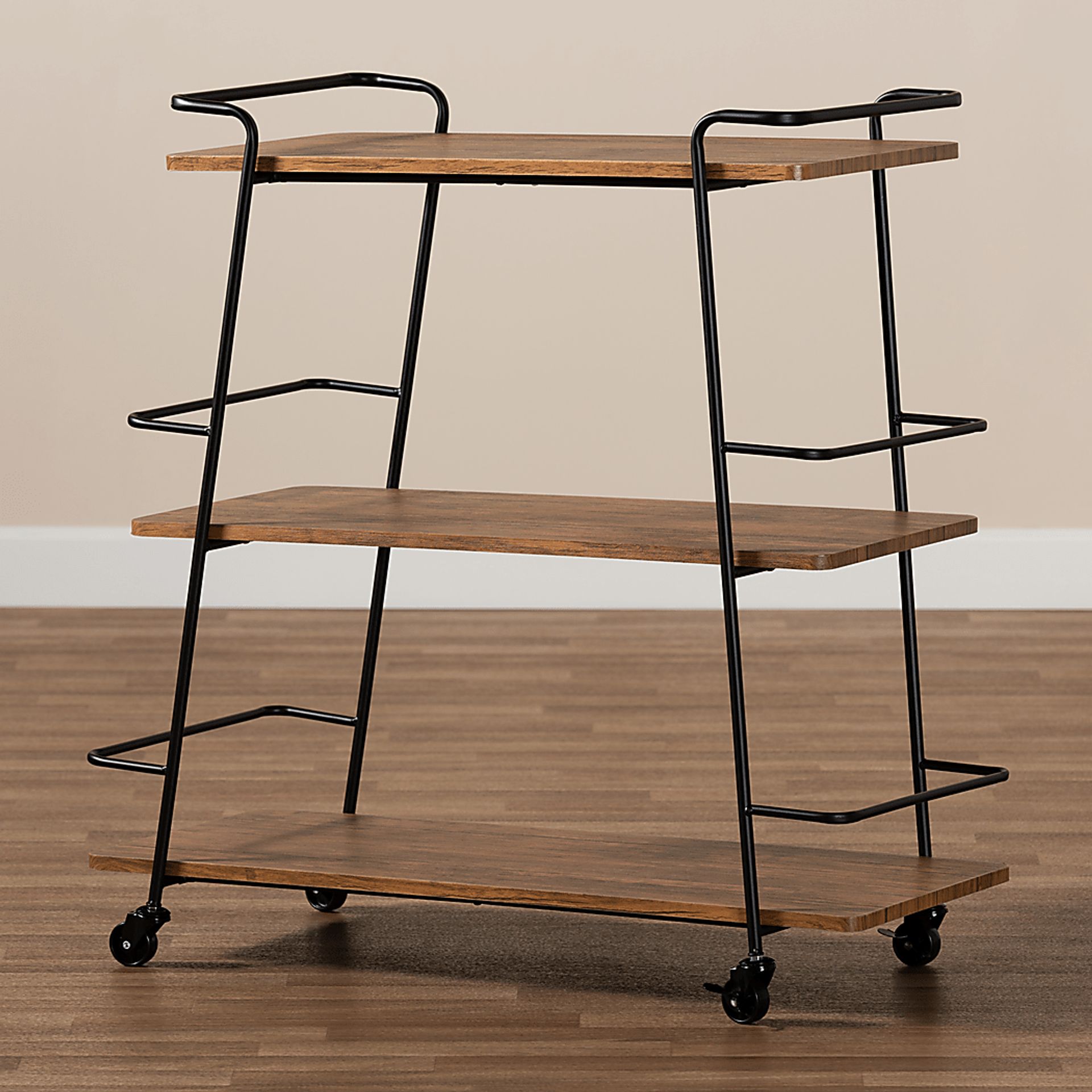 Tahyee Walnut Bar Cart - Image 6