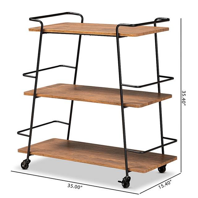 Tahyee Walnut Bar Cart - Thumbnail - Image 7