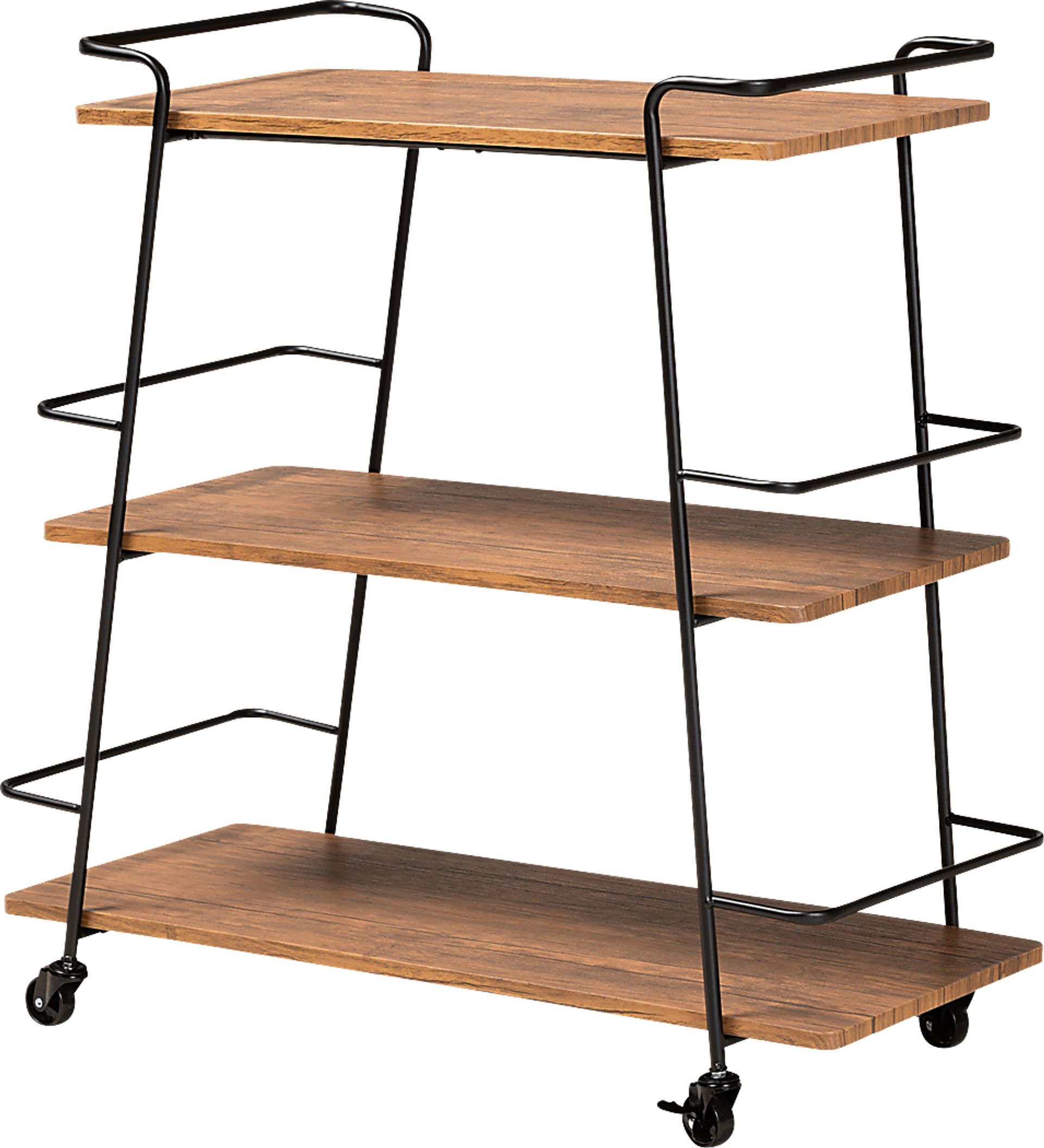 Tahyee Walnut Bar Cart - Image 1