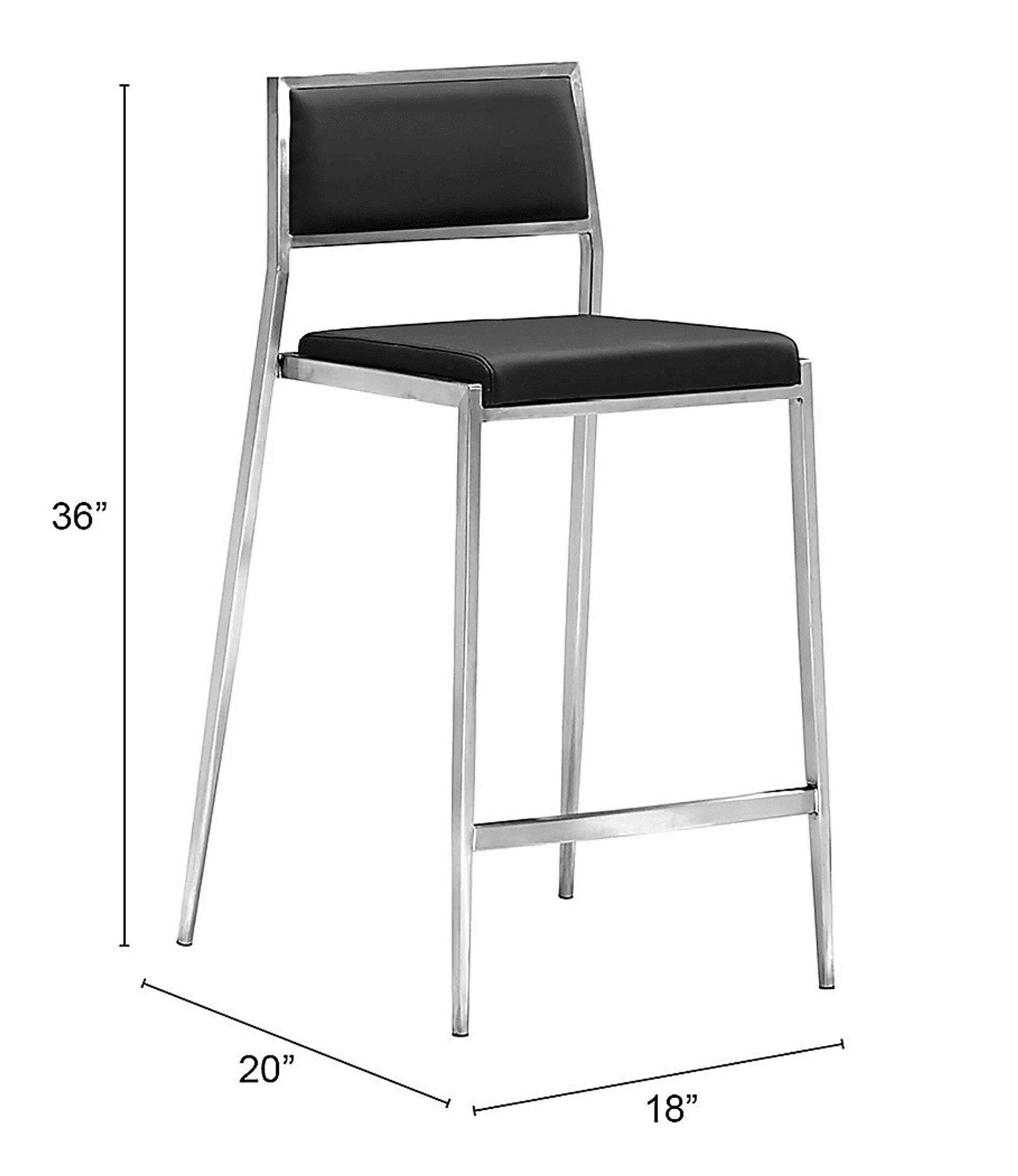 Tahyel Black Counter Stool, Set of 2 - Image 5