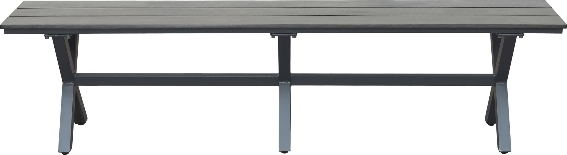 Taj Reef Gray Outdoor Bench - Image 3