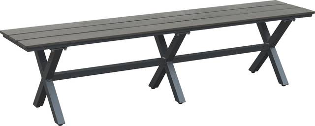 Taj Reef Gray Outdoor Bench - Thumbnail - Image 1