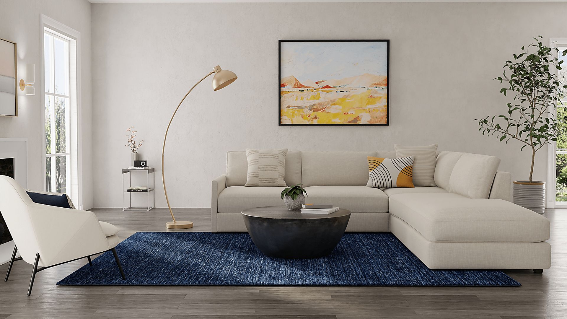 Takano Blue 3'6 x 5'6 Rug - Image 2