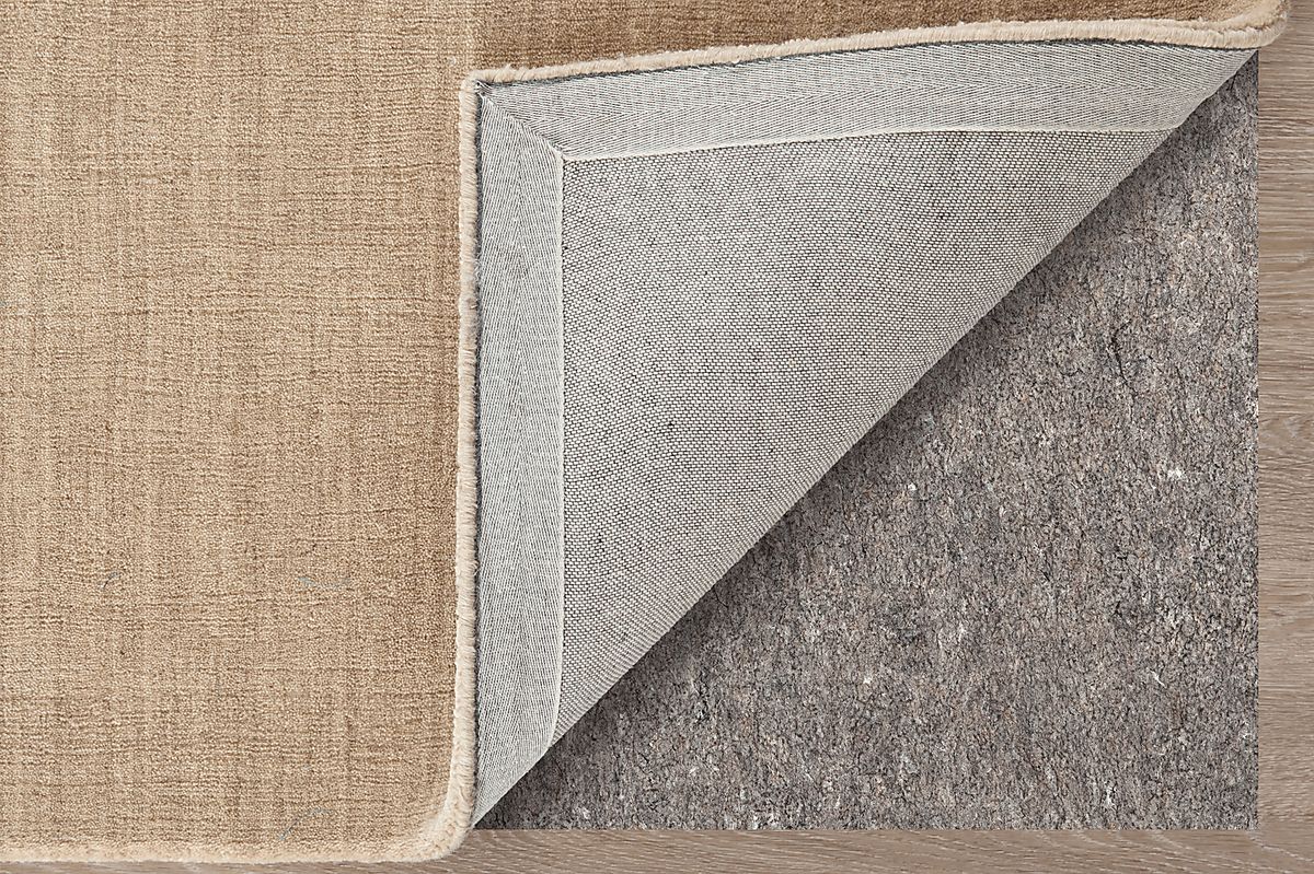 Takano Camel Brown Wool Fabric Rug | Rooms to Go