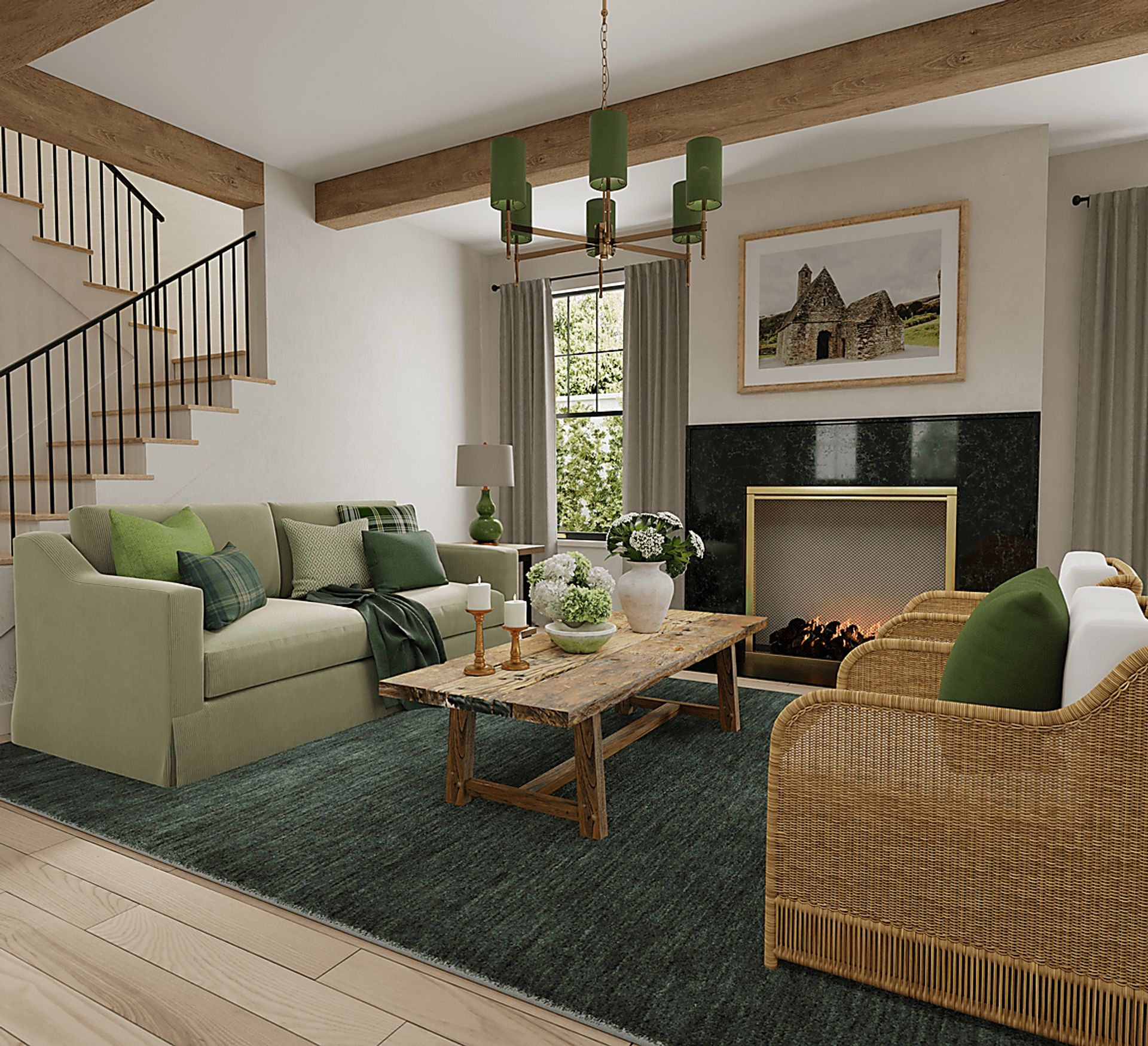 Takano Green 3'6 x 5'6 Rug - Image 2