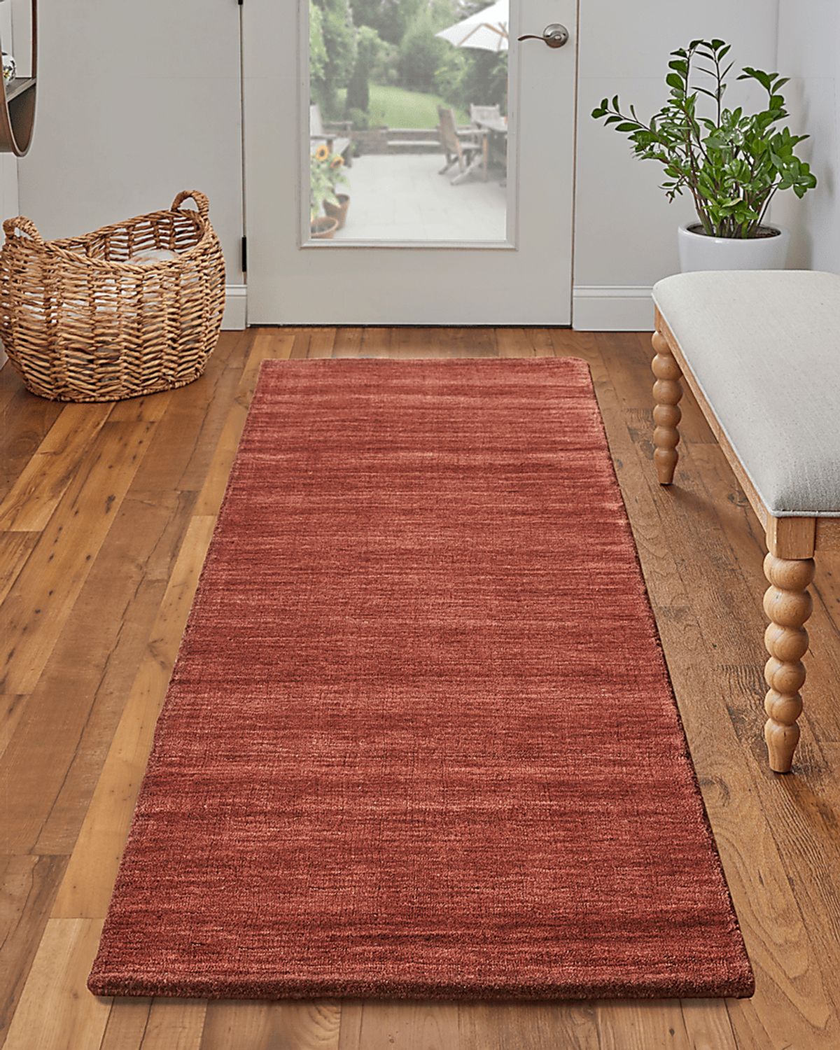 Takano Rust Red Rug | Rooms to Go