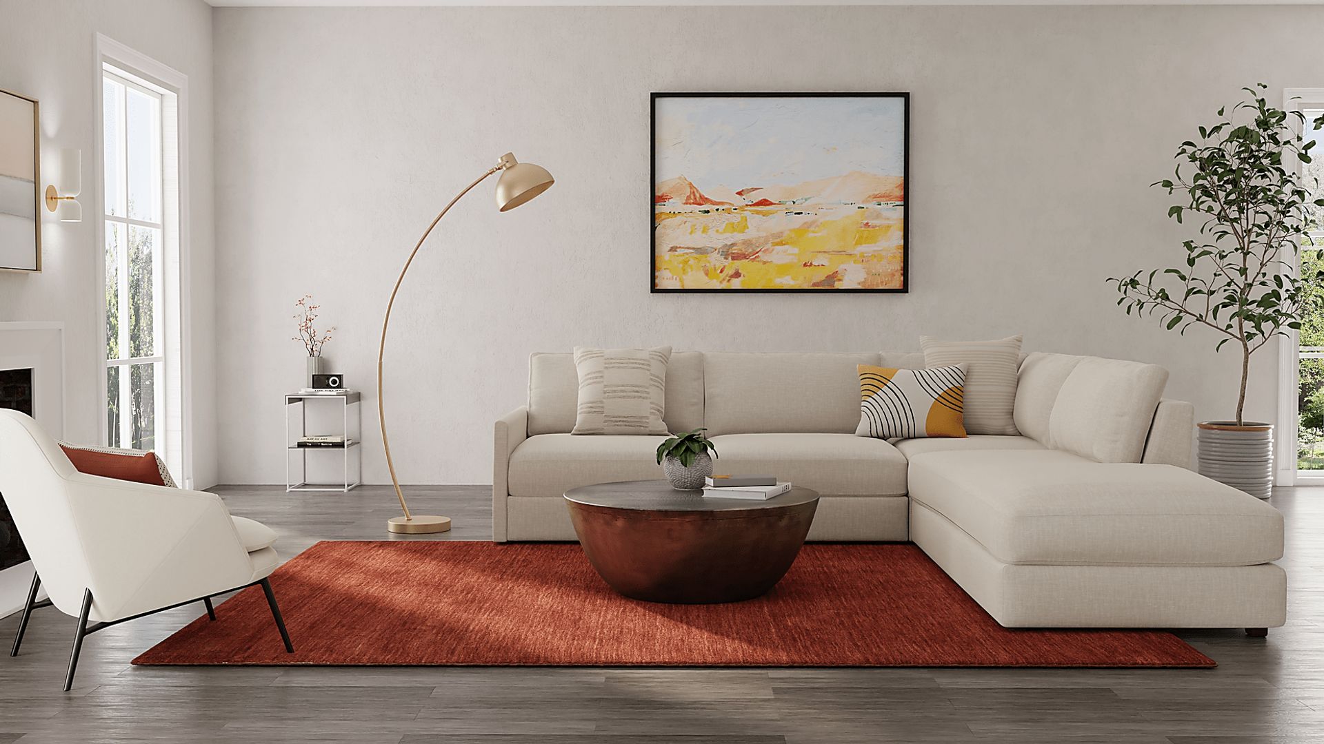 Takano Rust 3'6 x 5'6 Rug - Image 2