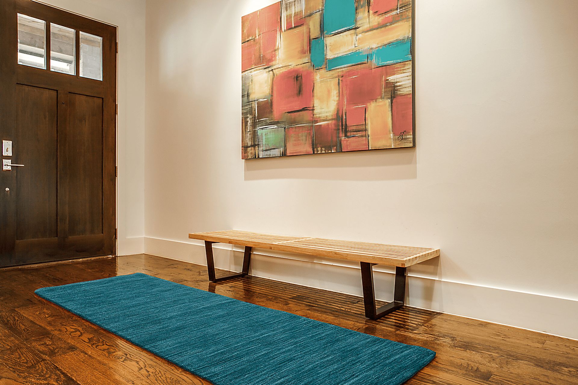 Takano Teal 2'6 x 8' Runner Rug - Image 2