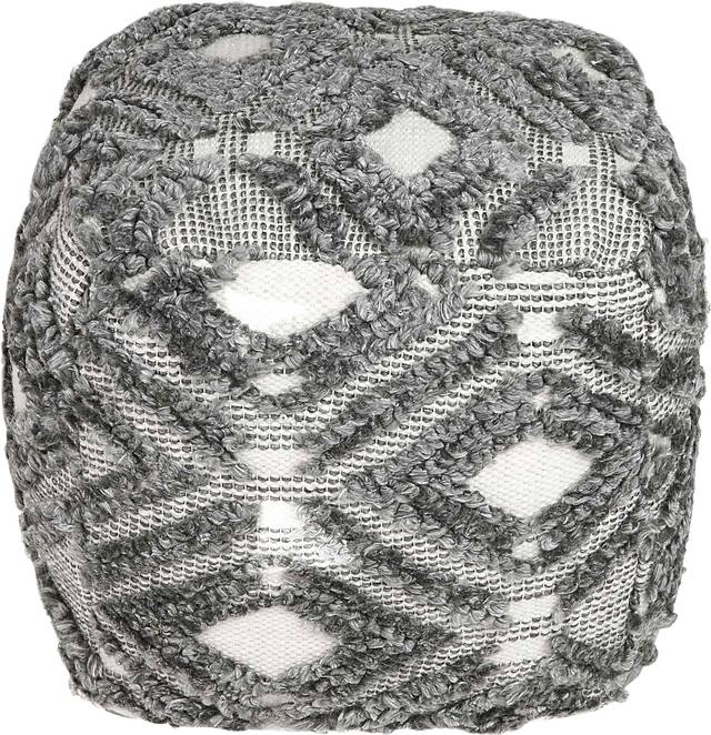 Takarin Gray Pouf - Thumbnail - Image 2