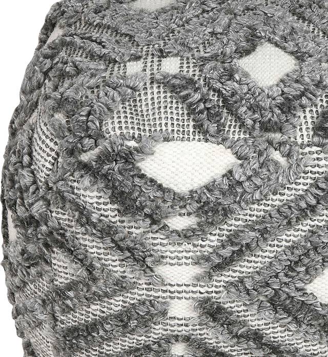 Takarin Gray Pouf - Thumbnail - Image 3