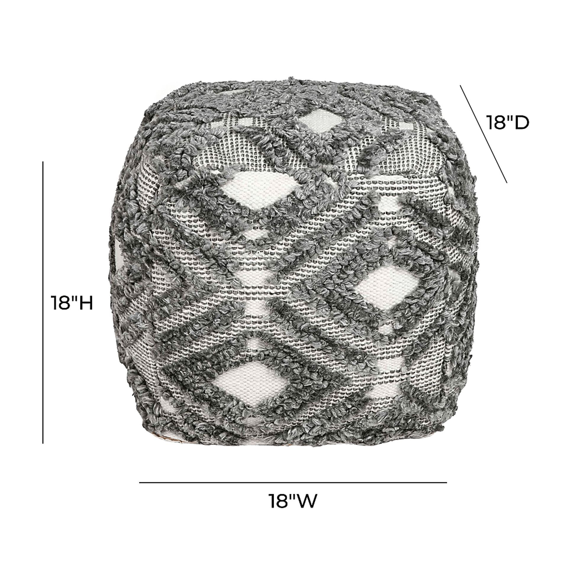 Takarin Gray Pouf - Image 5