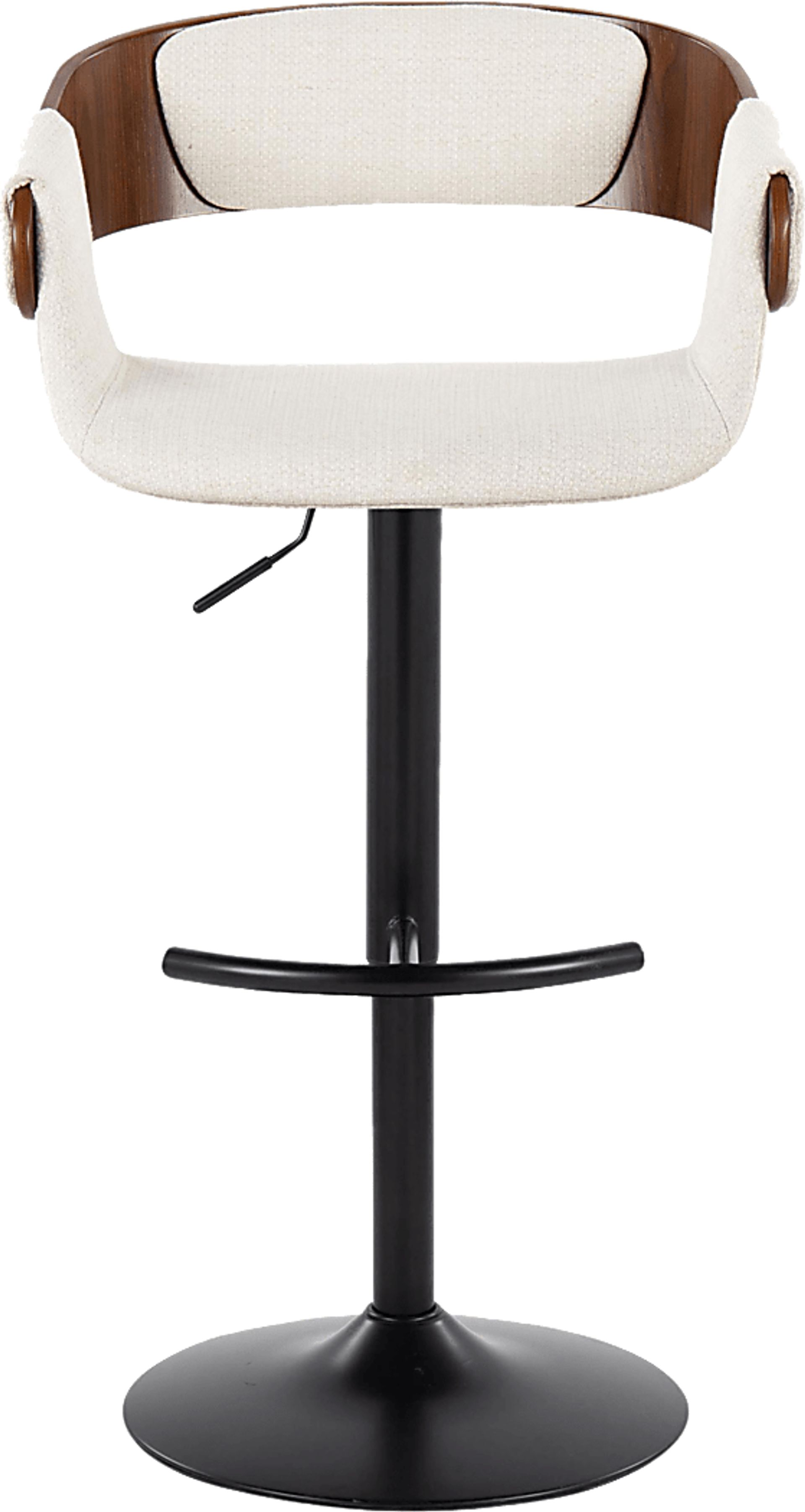 Takeda I Cream Adjustable Barstool, Set of 2 - Image 8