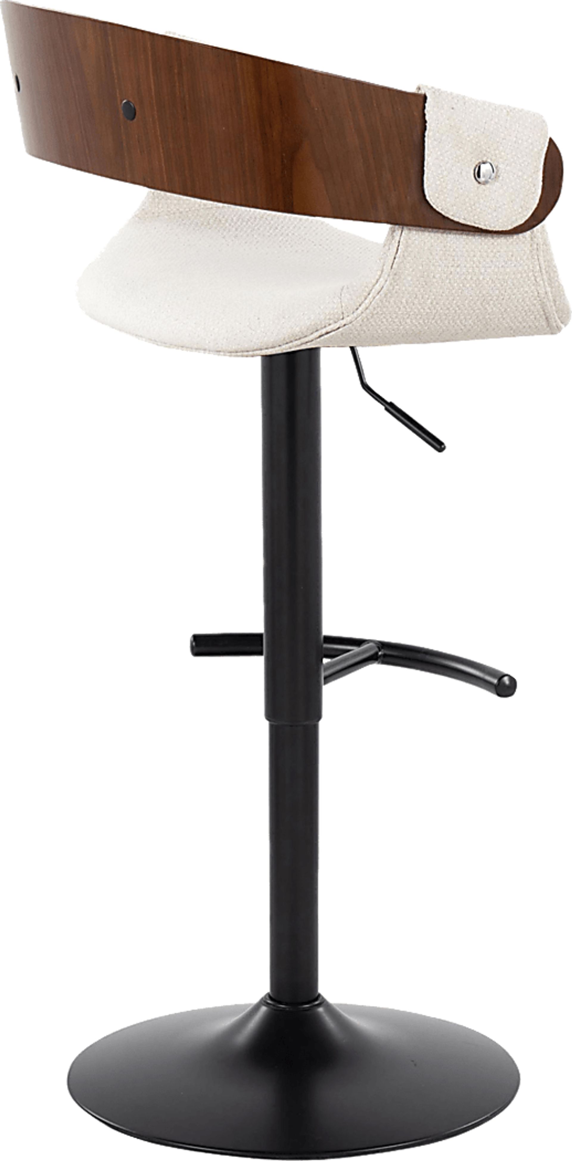 Takeda I Cream Adjustable Barstool, Set of 2 - Image 9