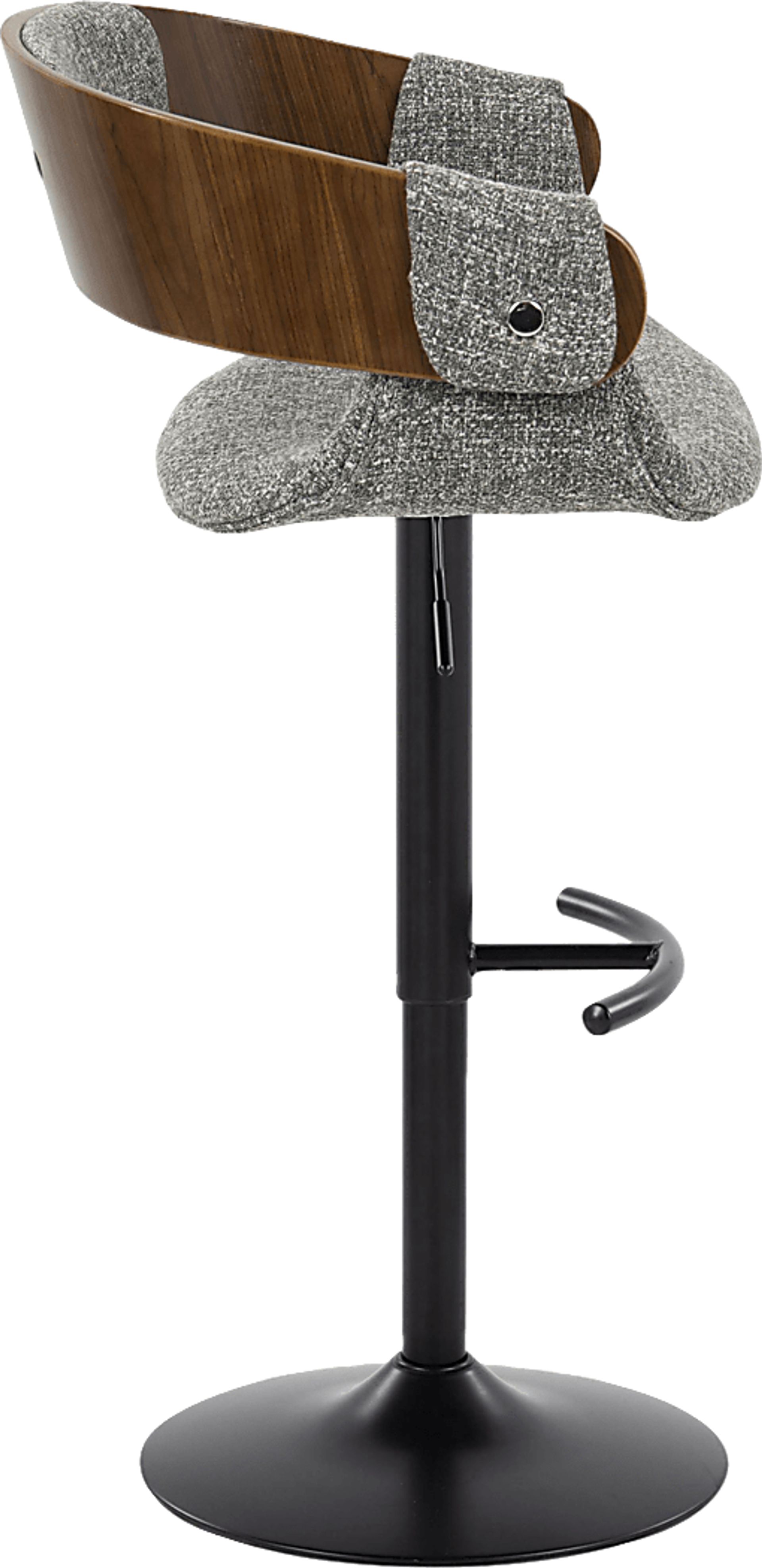 Takeda I Dark Gray Adjustable Barstool, Set of 2 - Image 6