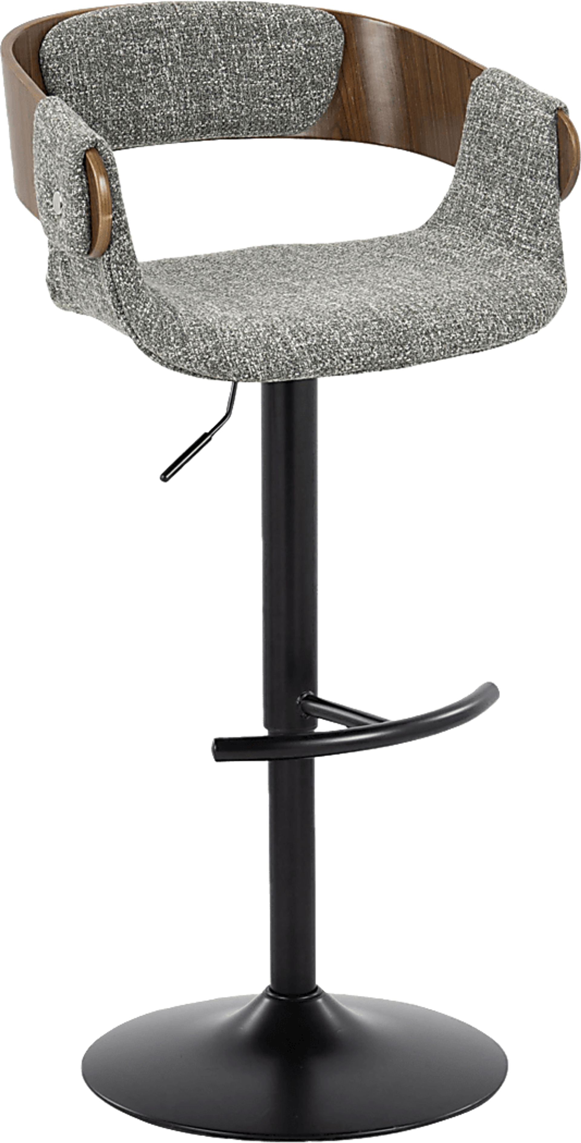 Takeda I Dark Gray Adjustable Barstool, Set of 2 - Image 7