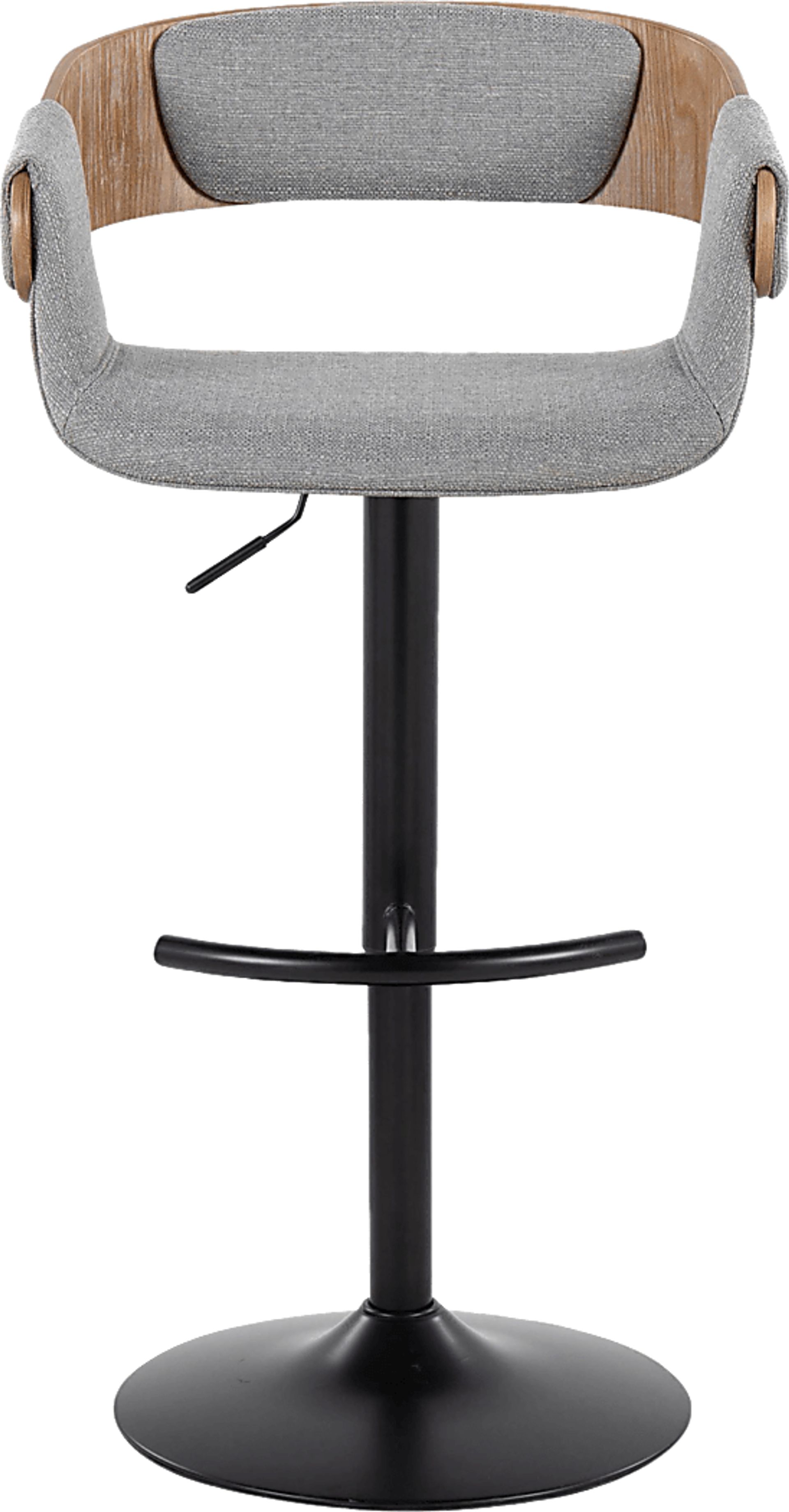 Takeda I Light Gray Adjustable Barstool, Set of 2 - Image 8