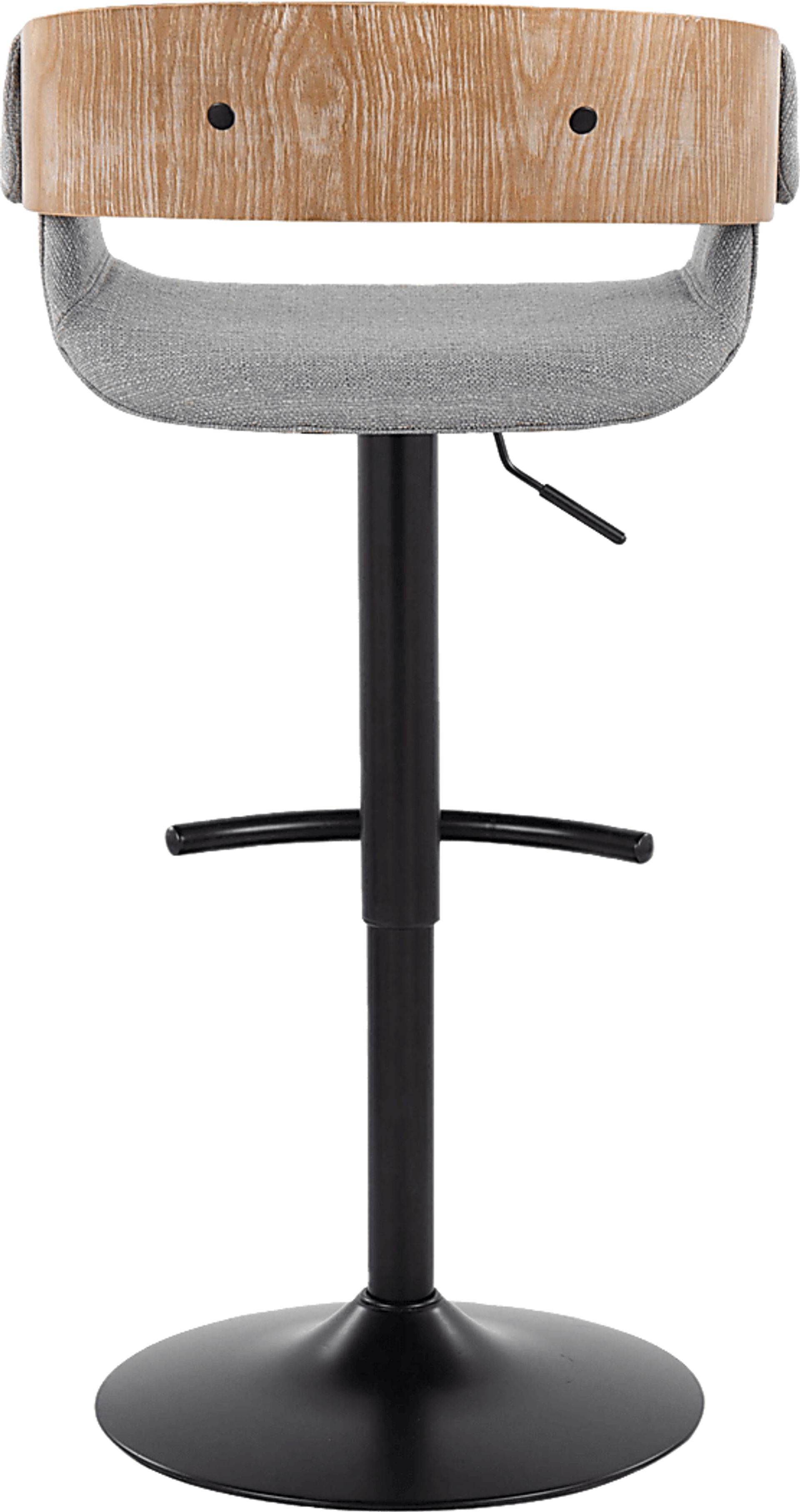 Takeda I Light Gray Adjustable Barstool, Set of 2 - Image 10