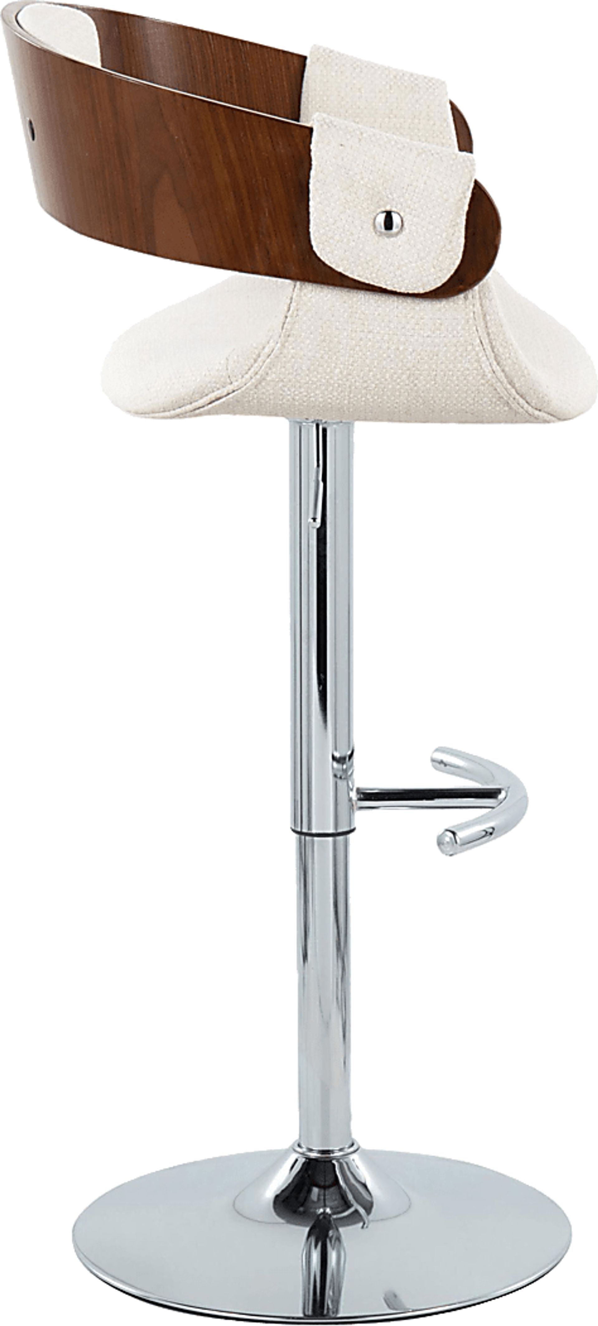 Takeda II Cream Adjustable Barstool, Set of 2 - Image 6