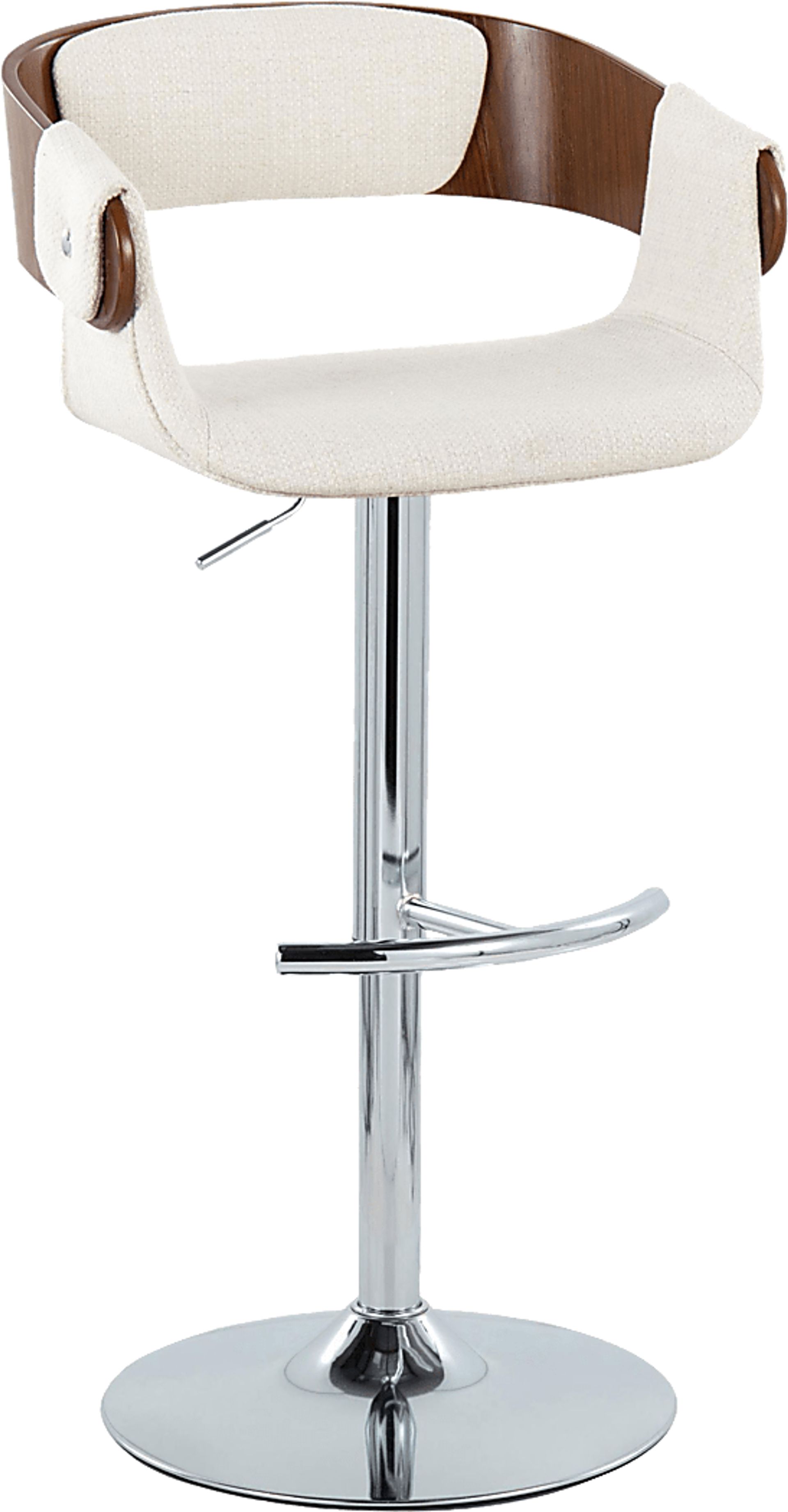 Takeda II Cream Adjustable Barstool, Set of 2 - Image 7