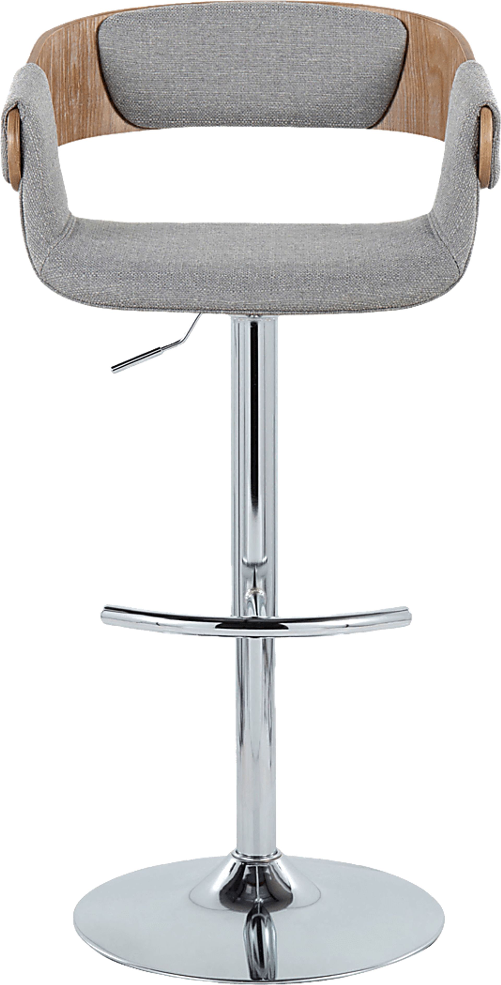 Takeda II Light Gray Adjustable Barstool, Set of 2 - Image 9