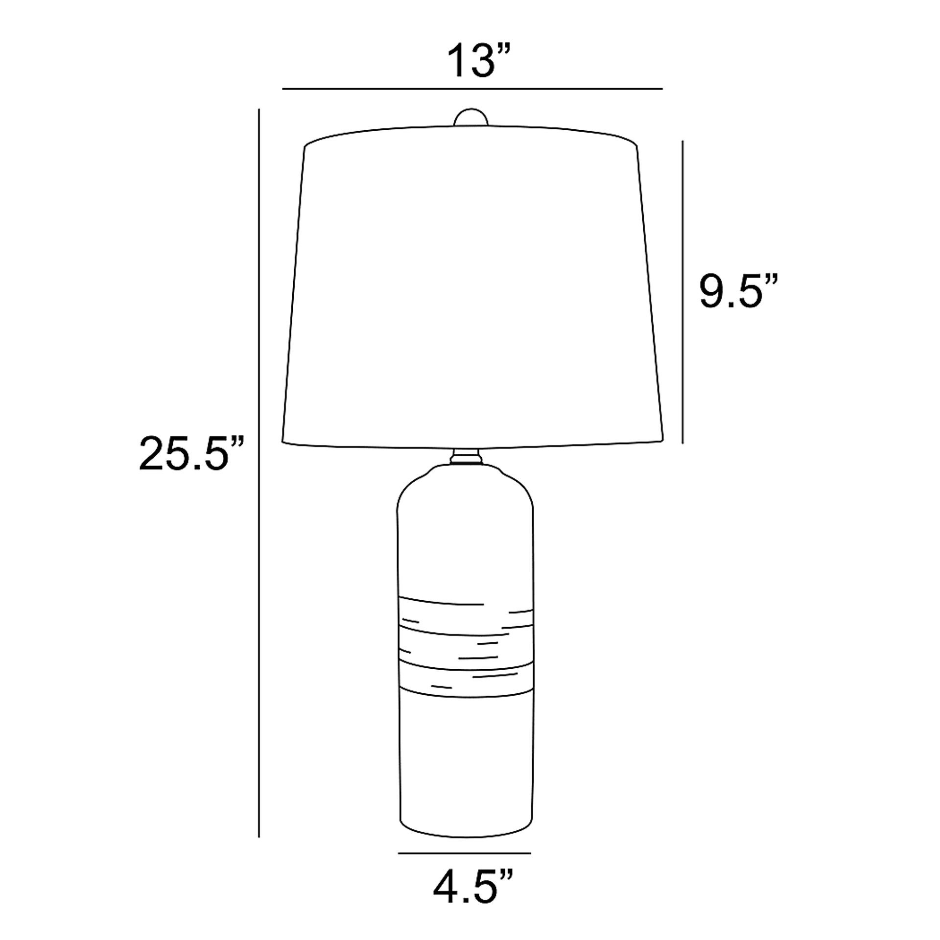 Talence Home Cream Table Lamps, Set of 2 - Image 5