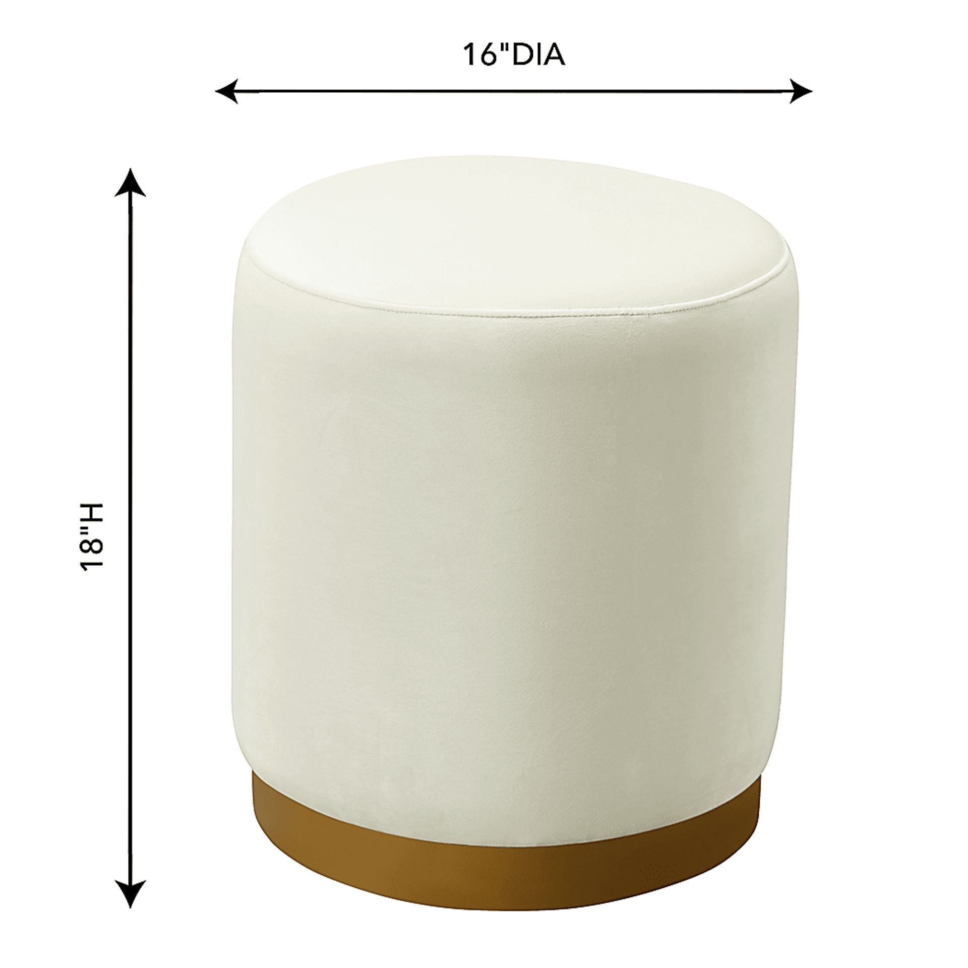 Talia Ren Cream Ottoman - Image 5