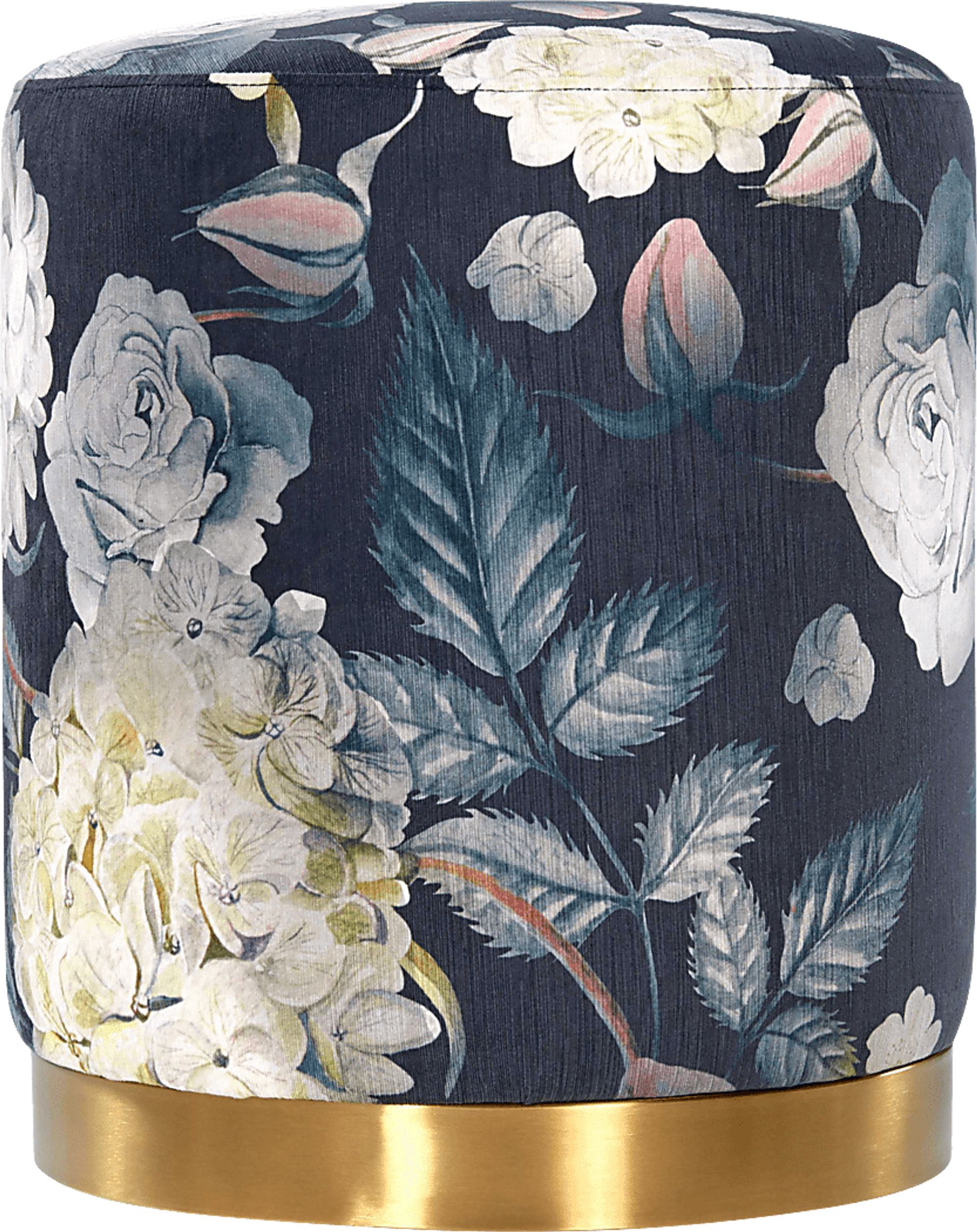 Talia Ren Navy Ottoman - Image 2