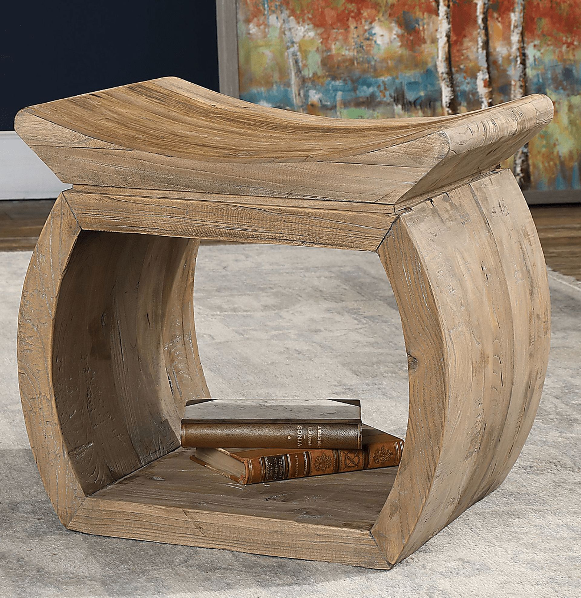 Taliaforro Brown Accent Stool - Image 3