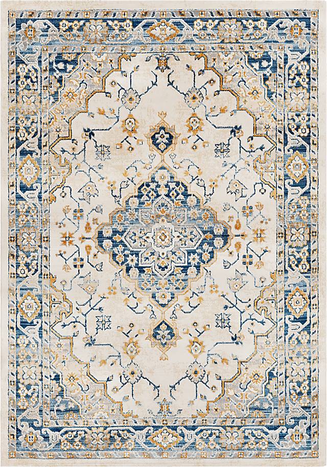 Talida Teal 5'3 x 7'6 Rug - Thumbnail - Image 1