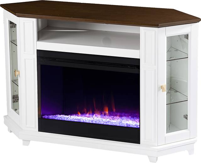 Taliferro I White 46 in. Console, With Color Changing Electric Fireplace - Thumbnail - Image 1