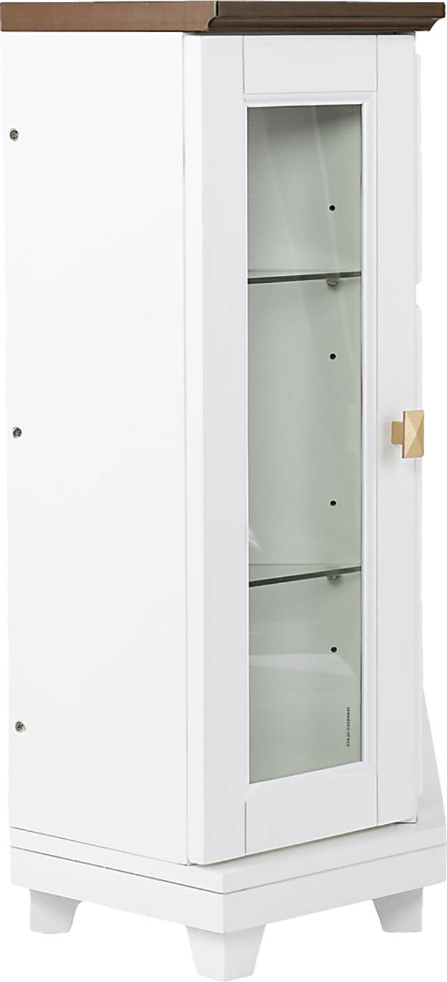 Taliferro IV White 46 in. Console, With Touch Panel Electric Log Fireplace - Thumbnail - Image 3