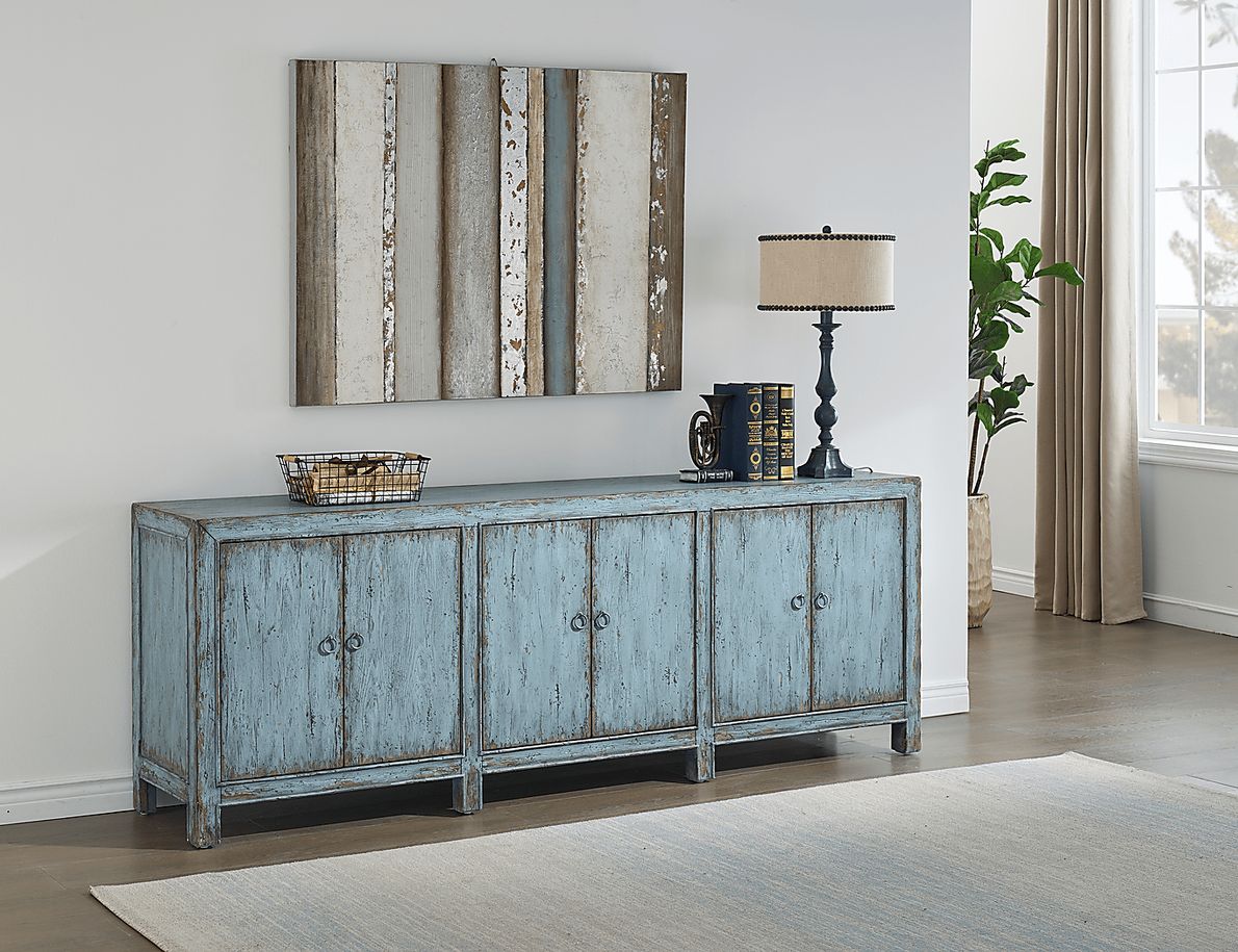 Talina Blue Credenza - Rooms To Go