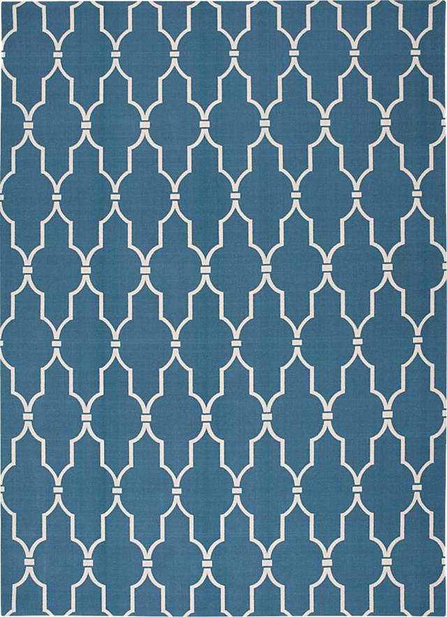 Taliya Navy 8' x 11' Indoor/Outdoor Rug - Thumbnail - Image 1