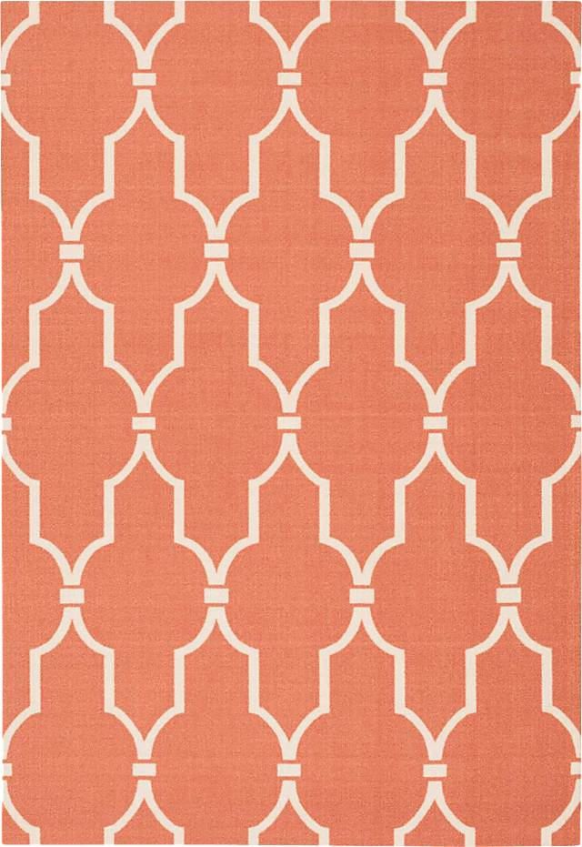 Taliya Orange 8' x 11' Indoor/Outdoor Rug - Thumbnail - Image 1
