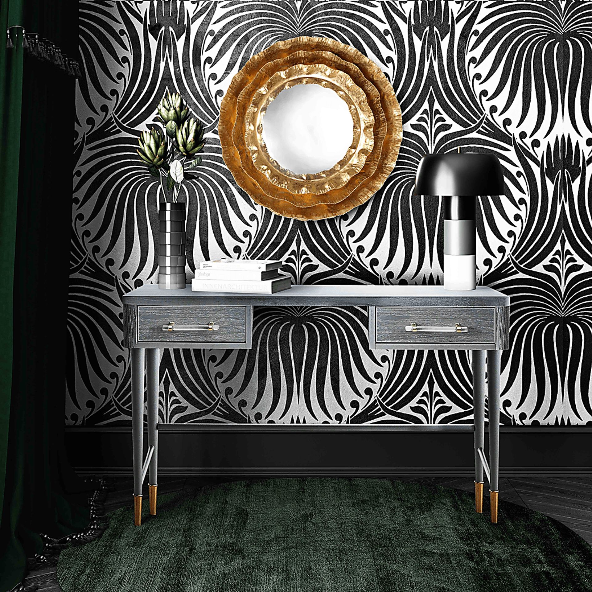 Tallera Gray Desk - Image 10