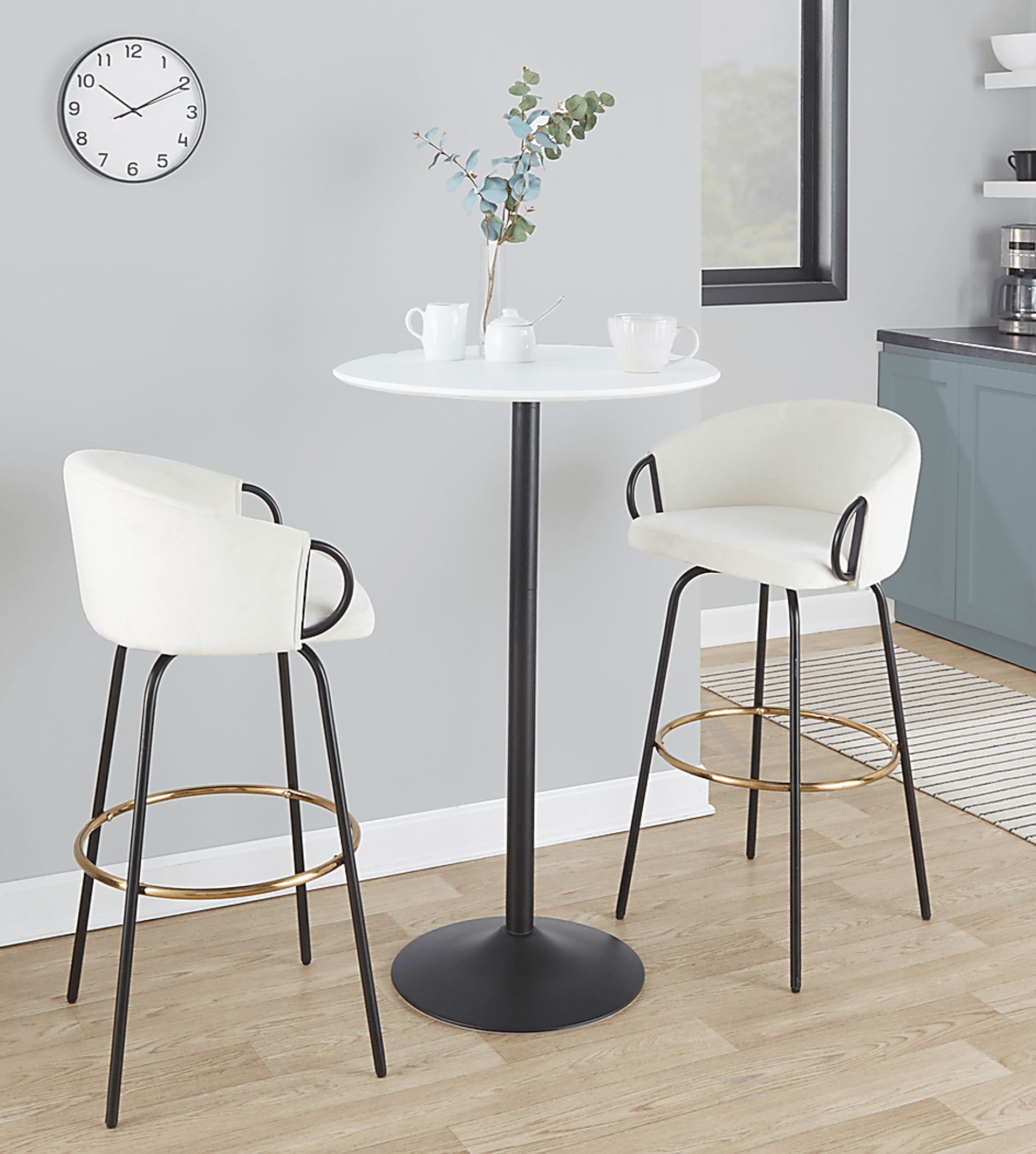Tallfern White Adjustable Pub Table - Image 2
