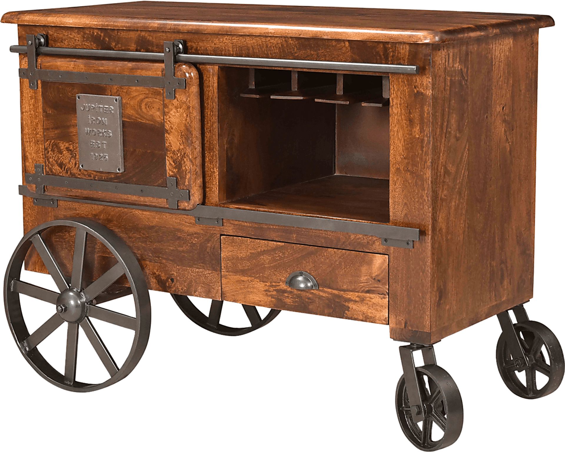 Tallheim Brown Wine Cart - Image 3