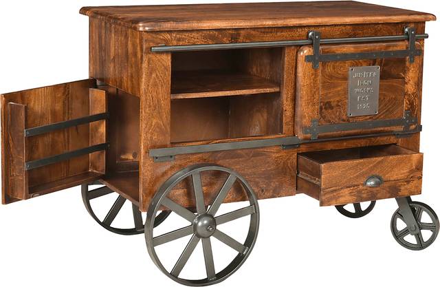 Tallheim Brown Wine Cart - Thumbnail - Image 6