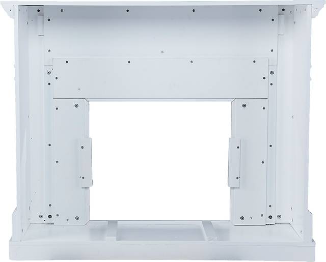 Talmadge II White 48 in. Console With Electric Log Fireplace - Thumbnail - Image 2