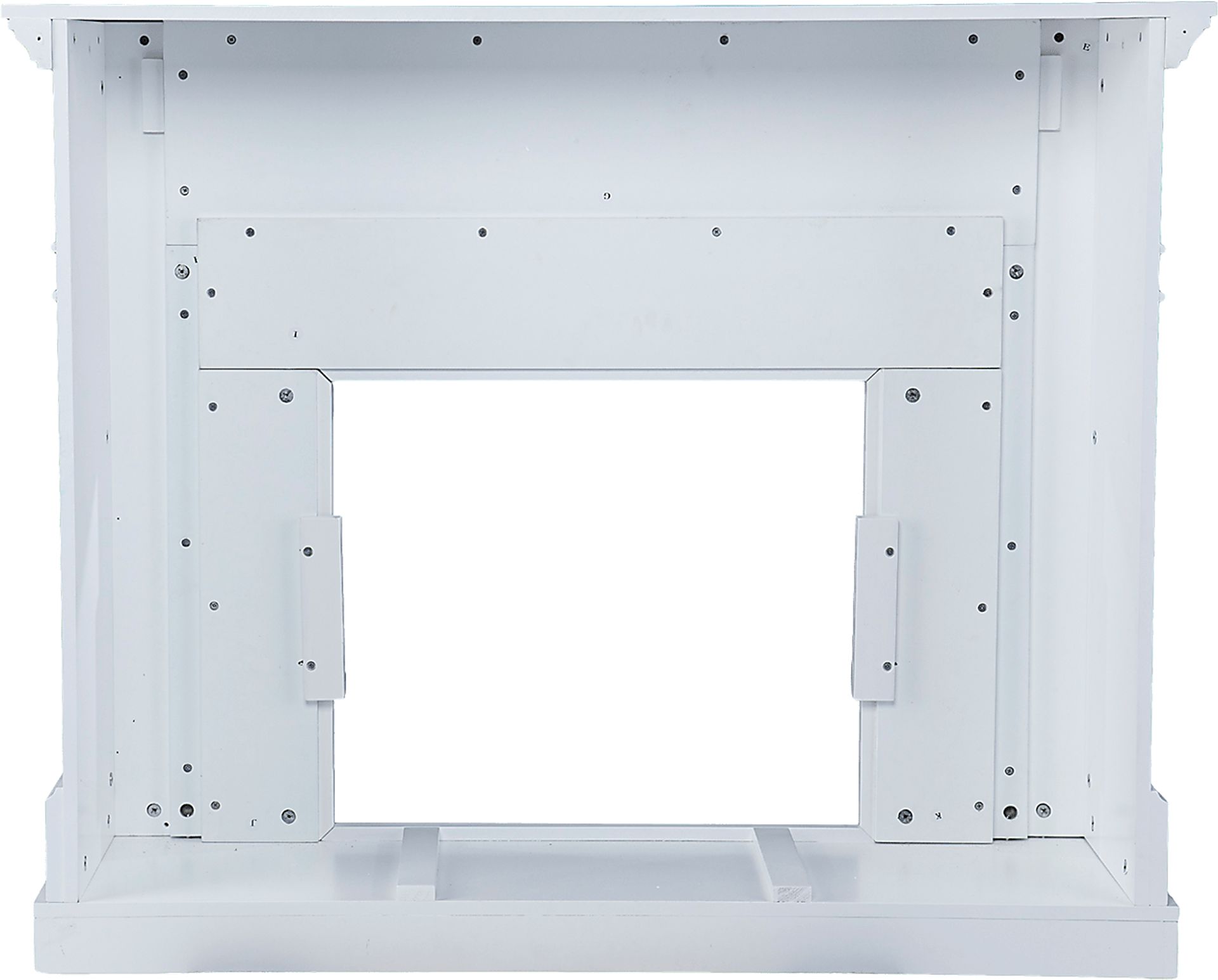 Talmadge II White 48 in. Console With Electric Log Fireplace - Image 2