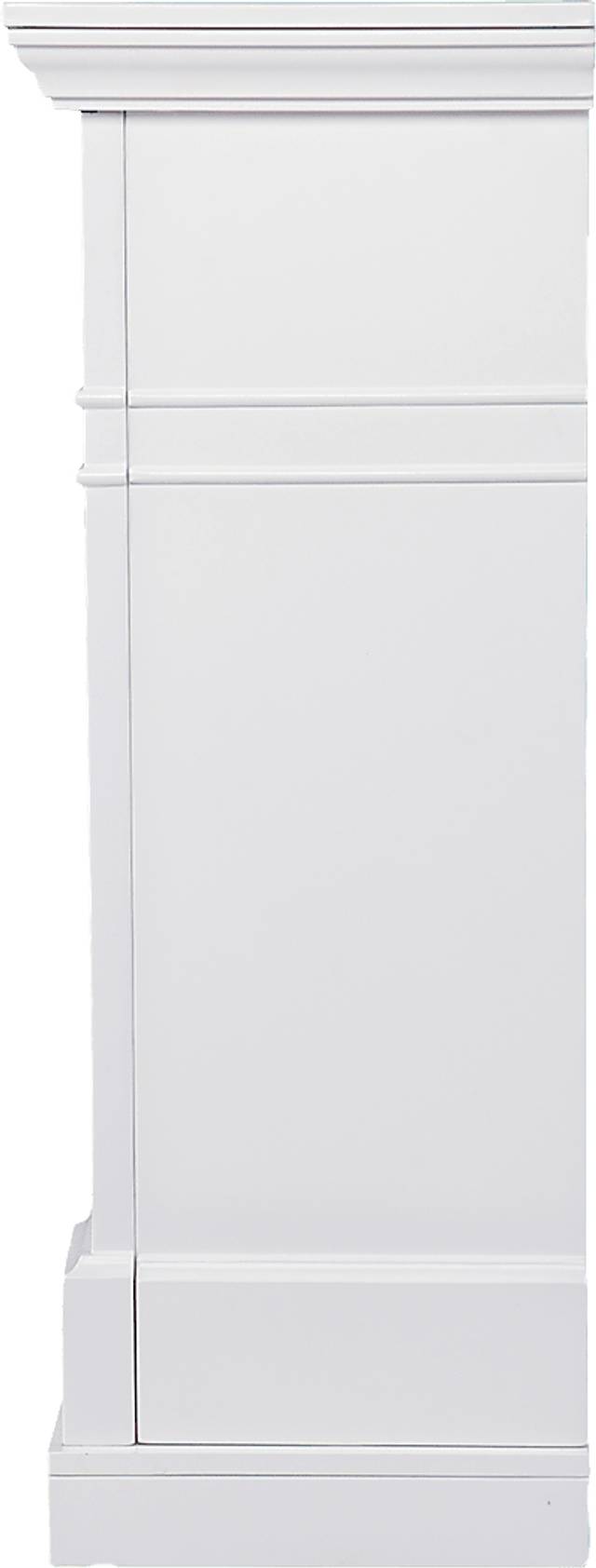 Talmadge IV White 48 in. Console With Touch Panel Electric Fireplace - Thumbnail - Image 4