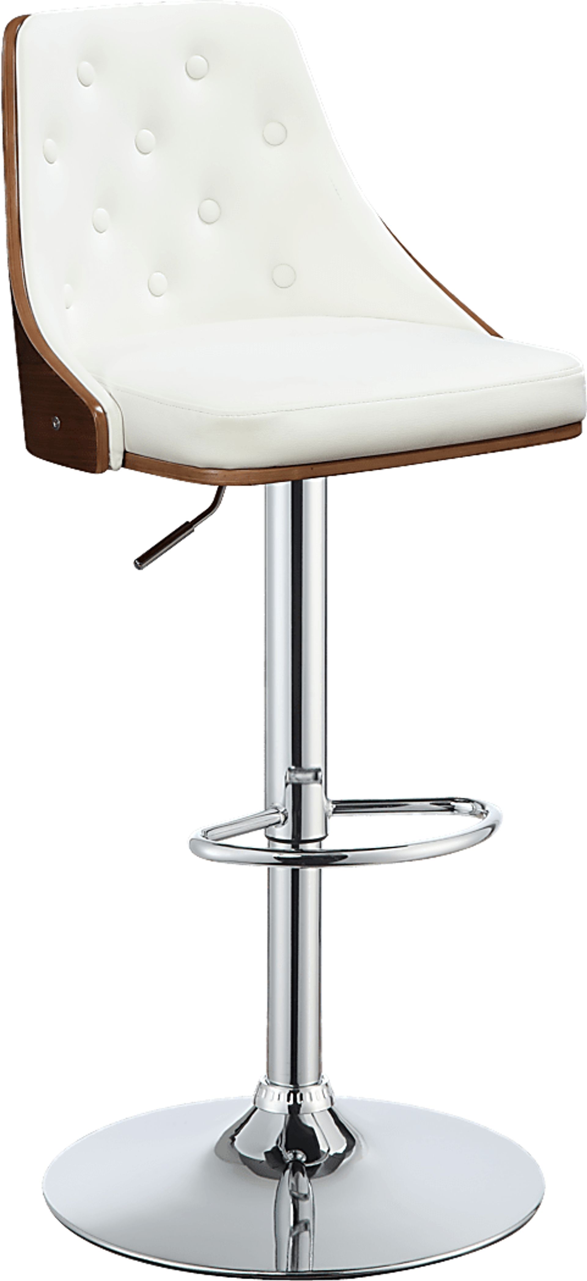 Talman White Adjustable Barstool - Image 1