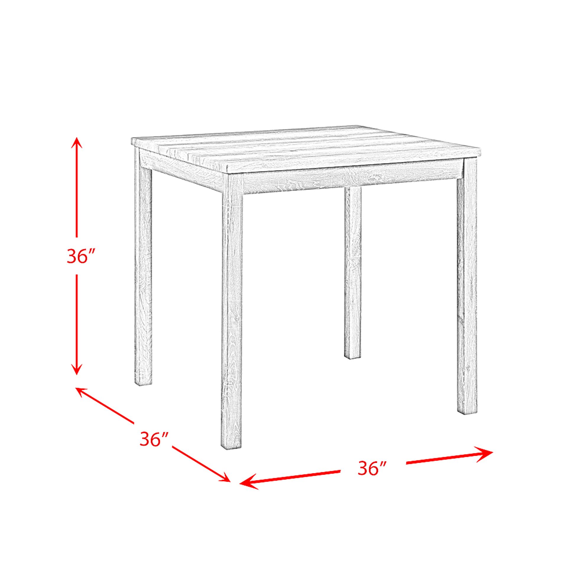 Taloza Gray 5pc Dining Set - Image 6