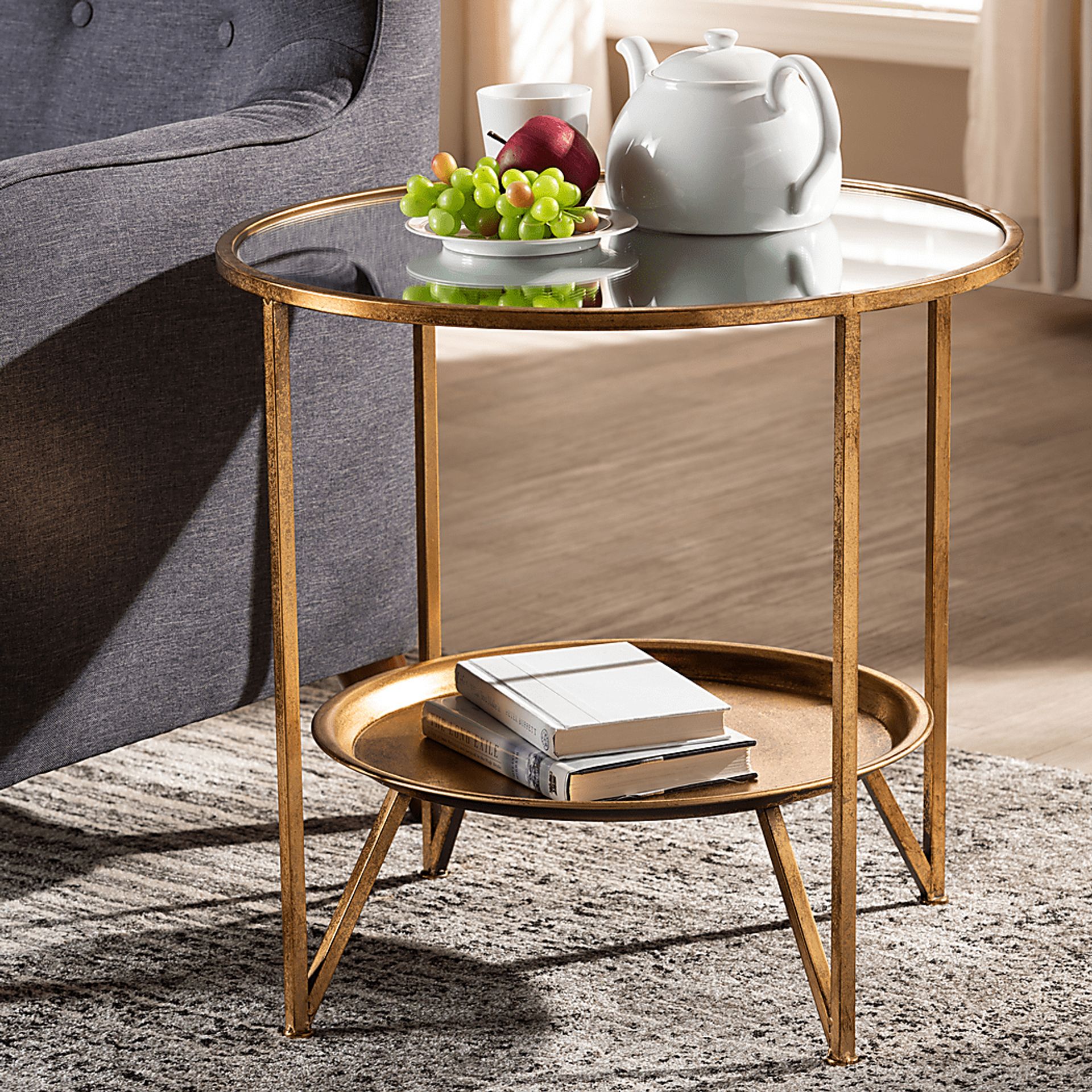 Talton Gold Accent Table - Image 2